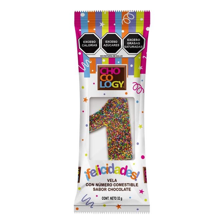 Vela Sabor Chocolate Número 1