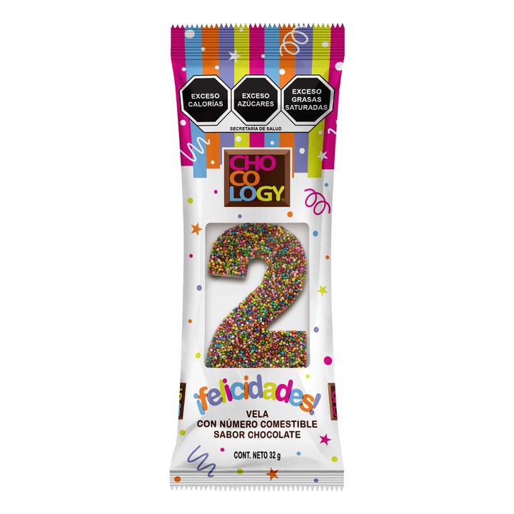 Vela Sabor Chocolate Número 2