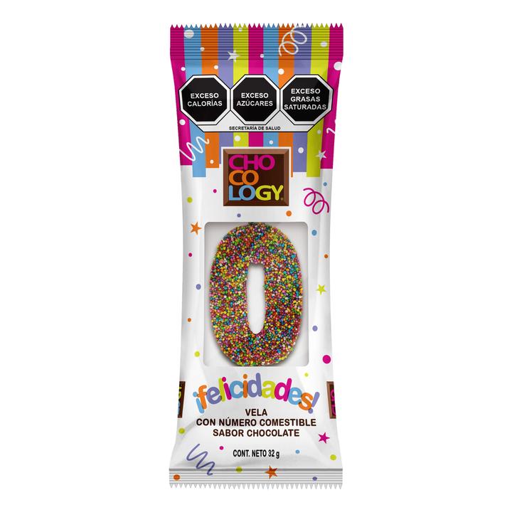 Vela Sabor Chocolate Número 0
