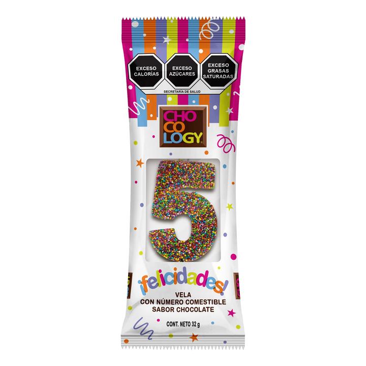Vela Sabor Chocolate Número 5