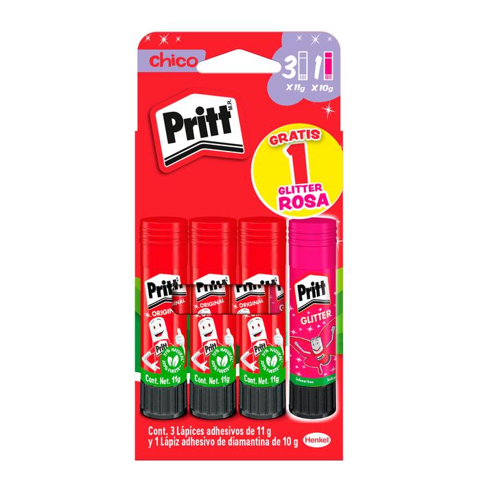 Lápiz Adhesivo Pritt Tamaño Chico Con 4 Pz