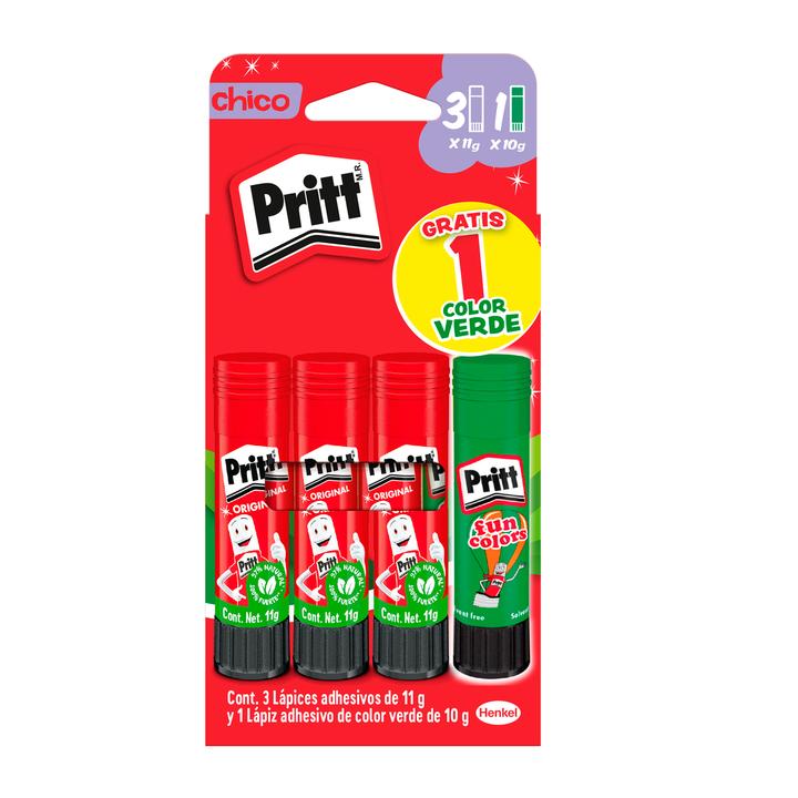 Lápiz Adhesivo Pritt Con 4 Pz