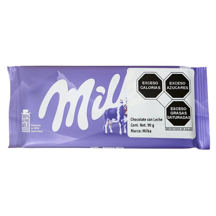 Barra De Chocolate Milka Milk Chocolate 90 G