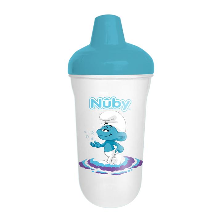 Vaso Entrenador Antiderrames Colección Pitufos Nuby 10 Oz
