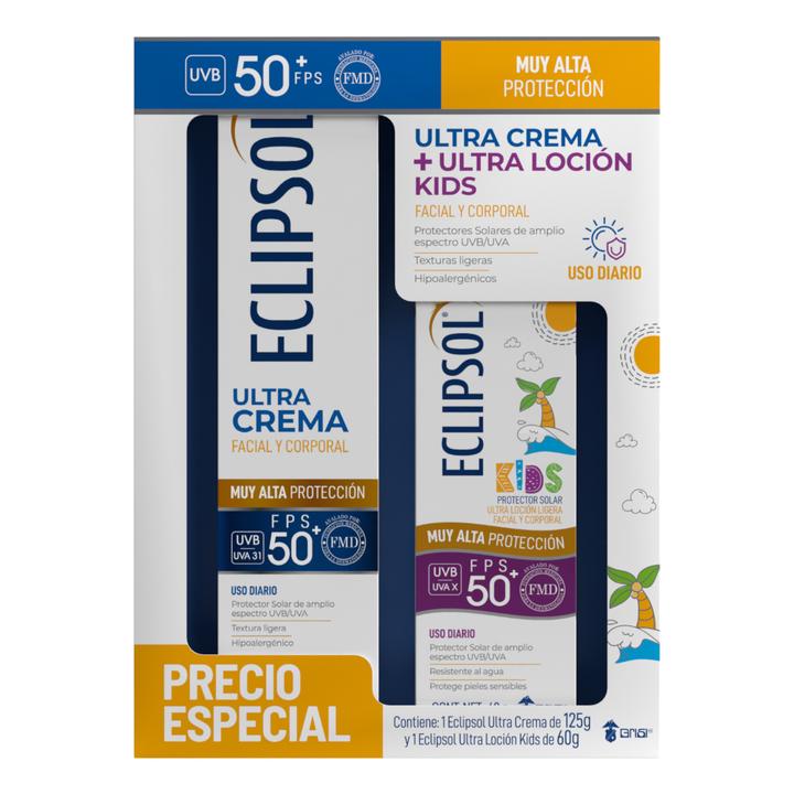 Eclipsol Ultra Pack Crema Loción Kids Fps50+ 125 G De 60 G