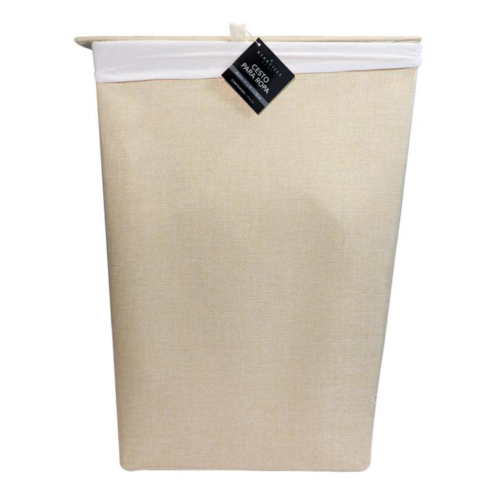 Cesto Beige Para Ropa 61 X 45.7 X 33 Cm Lavanderia 1 Pz
