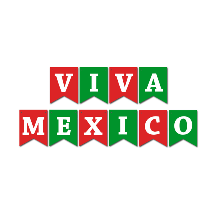Banner Viva Mexico Impreso 1 Pz