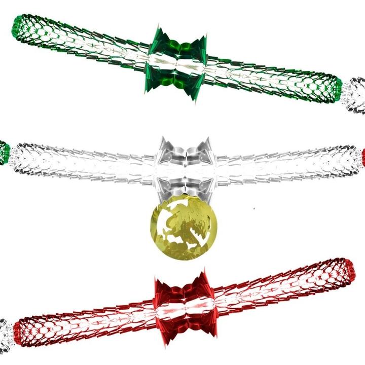 Cadena Decorativa De Barril Tricolor Metálica Para Fiestas Patrias