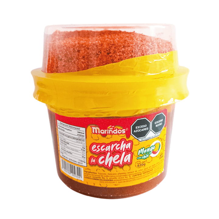 Escarcha La Chela Mango Con Chile 630g Marindos 1 Pz