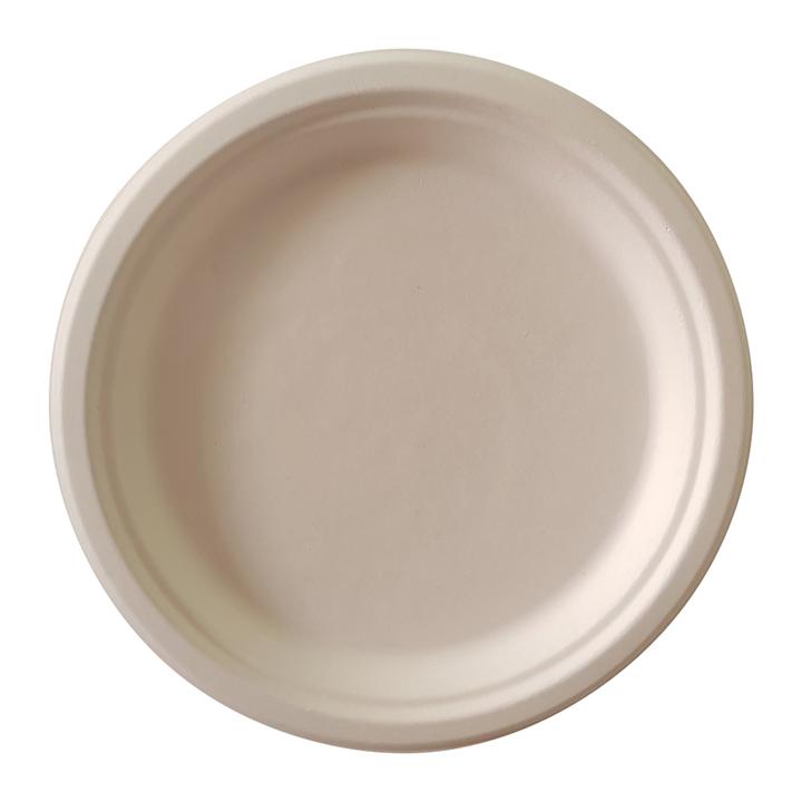 Platos Desechables Liv Organic Redondos Grandes Compostables Con 50 Pz