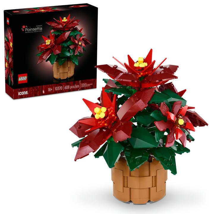 Lego Botanicals Nochebuena Set De Construcción Floral