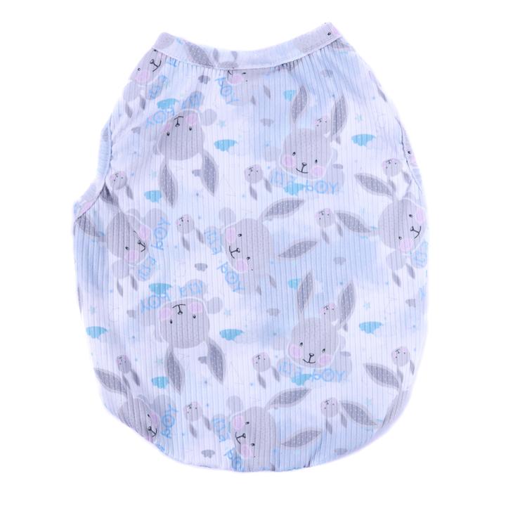 Camiseta De Algodon Camiseta Baby Rabit Azul 12 Pz