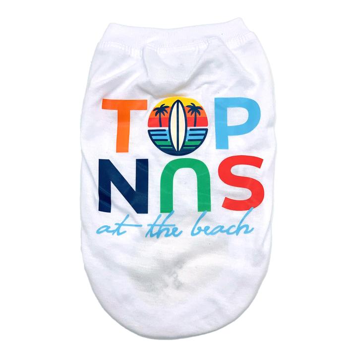 Camiseta Blanca Para Perro Camiseta Top Sun Blan 12 Cj