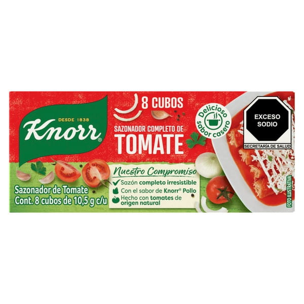 Sazonador Knorr Tomate 8 Cubos De 10.5 G