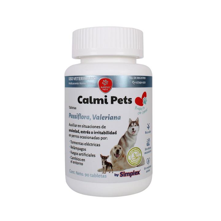 Calmi Pets 90 Tabletas Ansiedad Y Estrés Perros 90 Pz