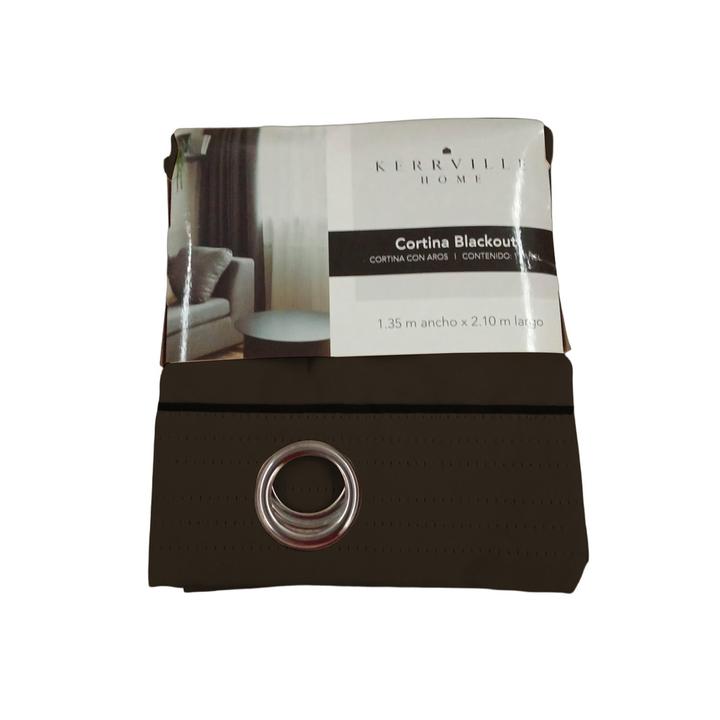 Cortina Blackout Jenin Home Chocolate 1.35 X 2.10 M