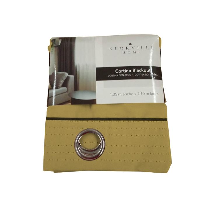 Cortina Blackout Jenin Home Mostaza 1.35 X 2.10 M