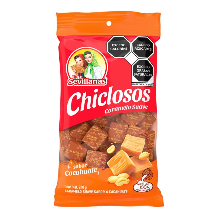 Chiclosos Sabor Cacahuate 240g Caramelo Suave Sa 240 Gr