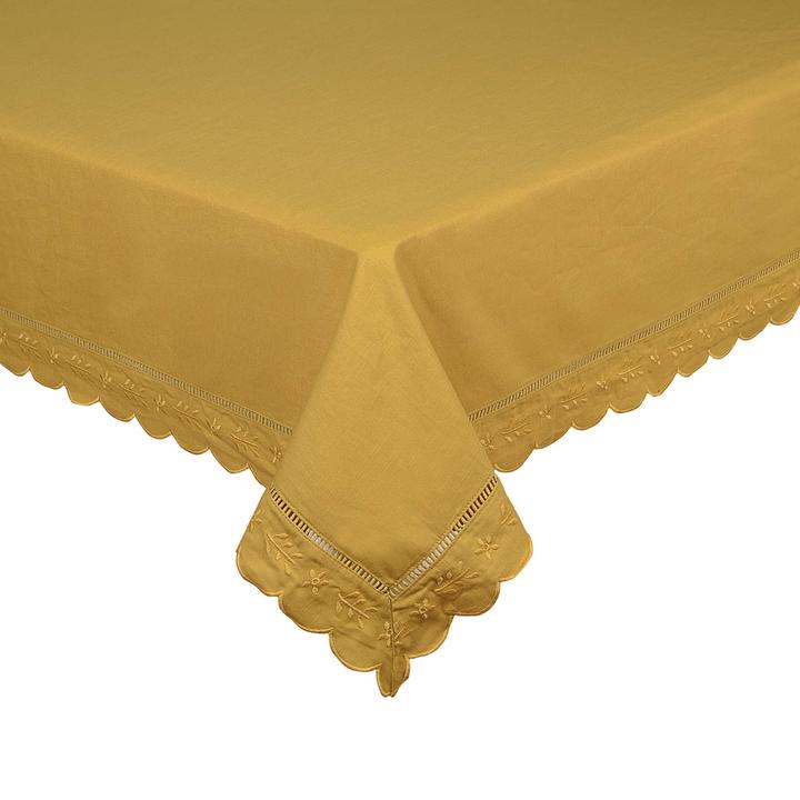 Mantel De Mesa Navideño Cuadrado Mostaza