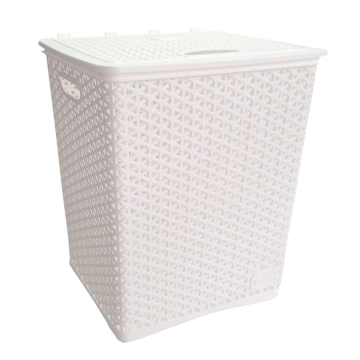 Cesto De Ropa Blanco 55l 49cm X 43cm X 36cm 1 Pz