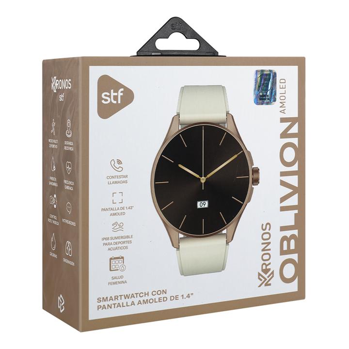Smartwatch Oblivion 1.4 Amoled Beige Mod St-W4978 1 Pz