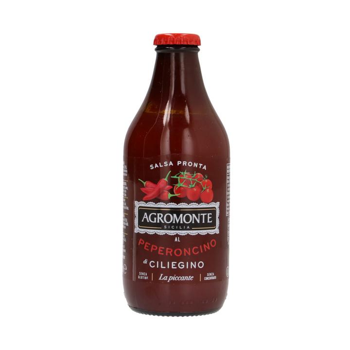 Agromonte Salsa Tomate Cereza Con Picante 330 Gr