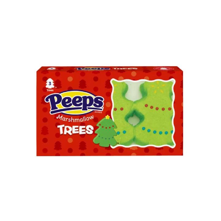 Malvaviscos Peeps Árboles Navideños Con 3 Pz