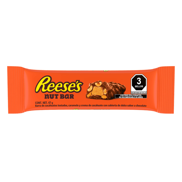 Barra Con Cacahuate Reeses Nut Bar 47 Gr
