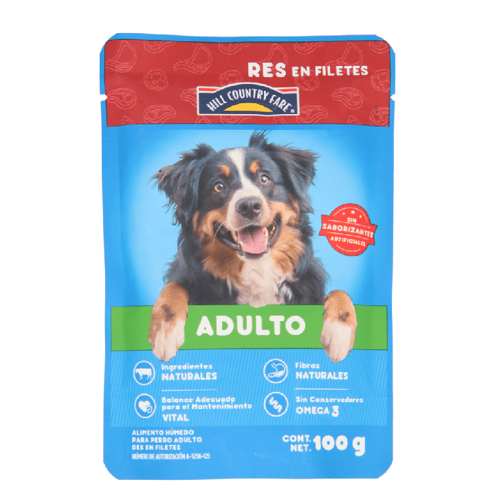Alimento Humedo Perro Adulto Res 100 Gr