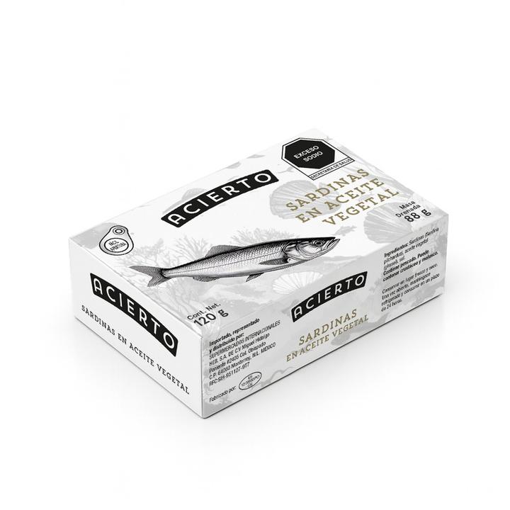 Sardinas En Aceite Vegetal 120 G 120 Gr
