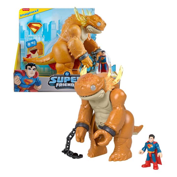 Figura De Acción Mattel Imaginext Dc Super Friends Superman Y Kaiju