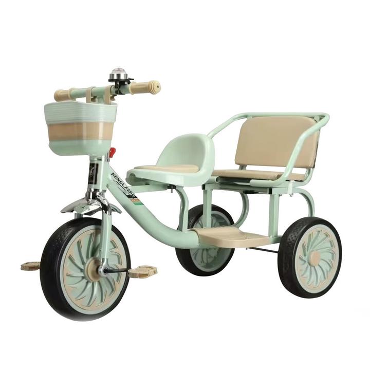 Triciclo Con Asiento Trasero Color Verde