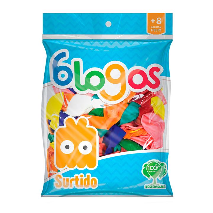 Globos Blogos Surtido No.7 Con 100 Pz