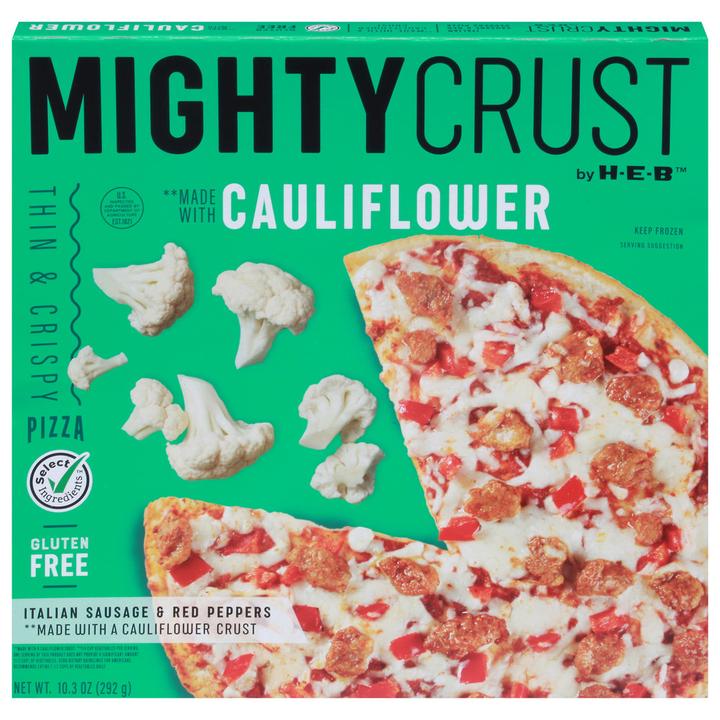 Heb Pizza Coliflor Salchicha Con Pimientos 292 G