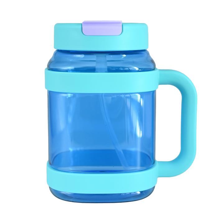 Botella Con Tapa De 2 Vías Azul 1.5l 1 Pz