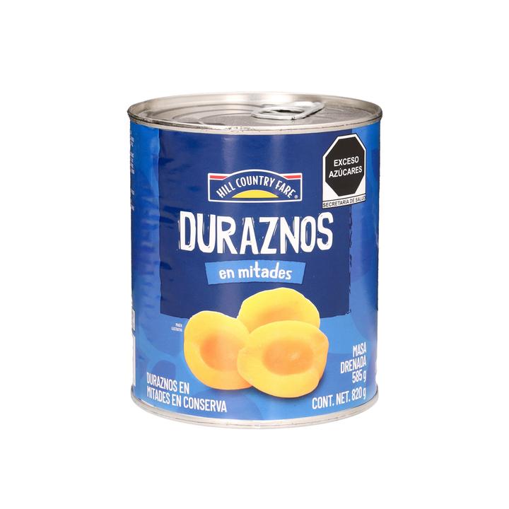 Hcf Duraznos En Mitades En Almíbar 820 G