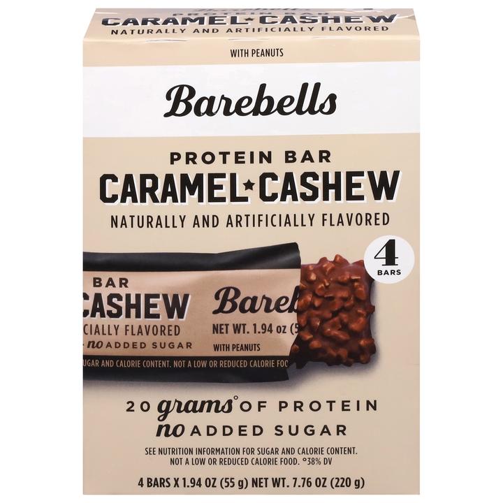 Barras De Proteina Sabor Caramelo 4 Pack 4 Gr