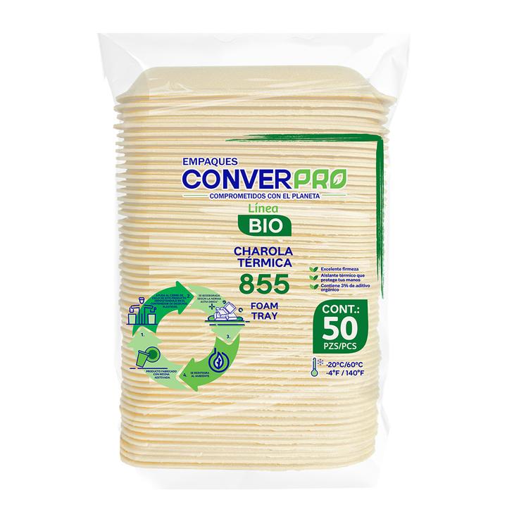 Charola Ecológica 855 Converpro Bio 50 Pz