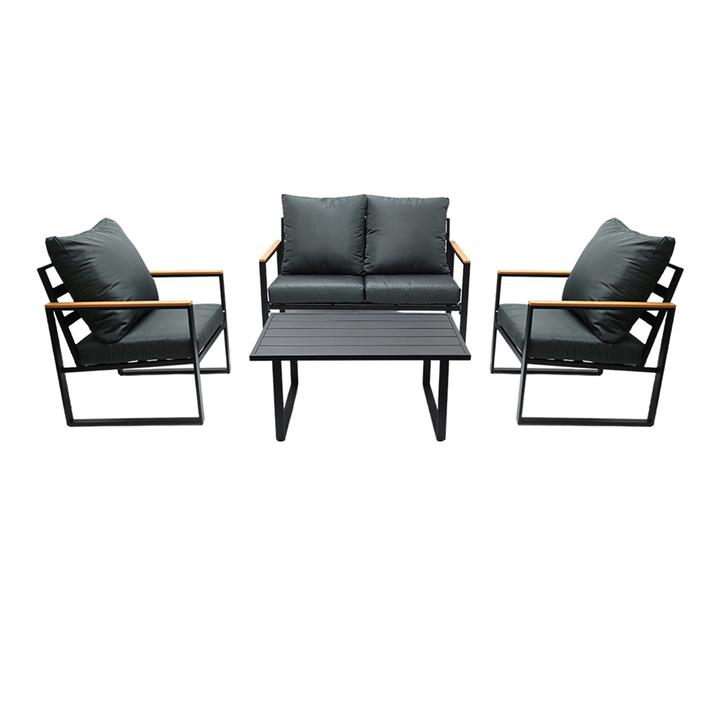 Set De Patio Outdoor Solutions Color Gris Con 4 Pz