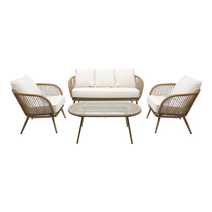 Set De Patio Outdoor Solutions Color Blanco Con 4 Pz