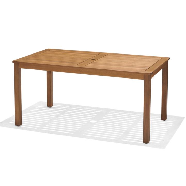 Mesa Rectangular De Patio Kingsbury Color Café