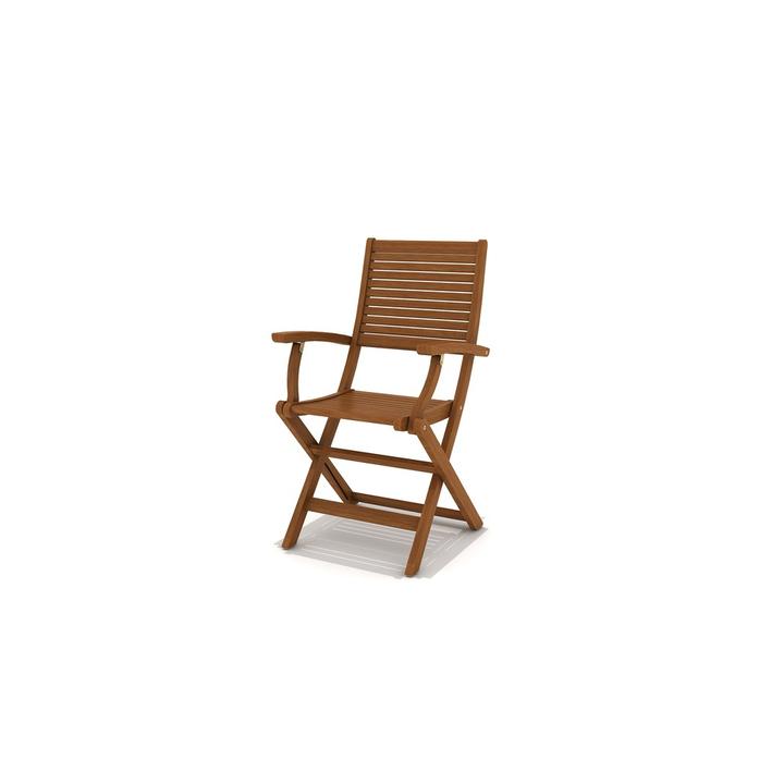 Silla De Patio Plegable Kingsbury Con Apoyabrazos